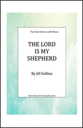The Lord is My Shepherd Two-Part choral sheet music cover